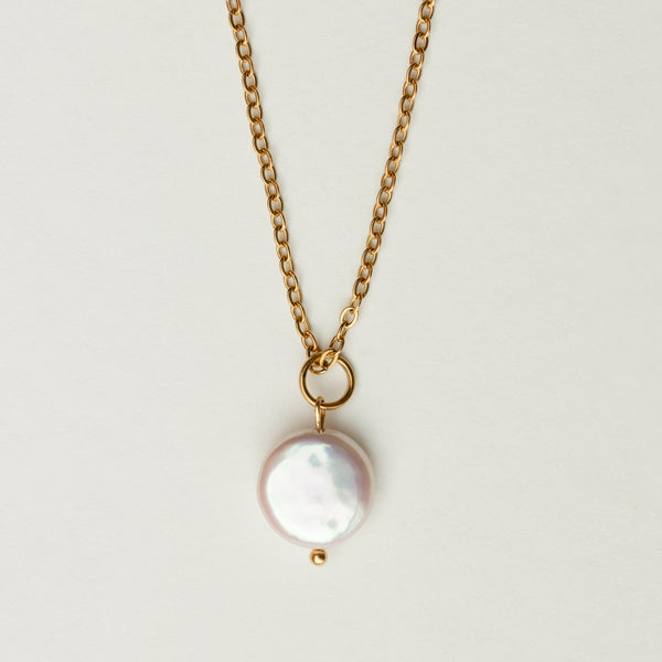 Pearl Pendant + Mini Chain